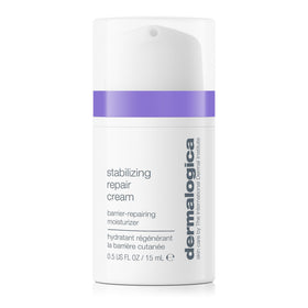 Dermalogica front packaging showing calming cream and travel-friendly size benefit
