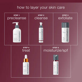 Dermalogica cleanser on hand demonstrating application and immediate polishing action