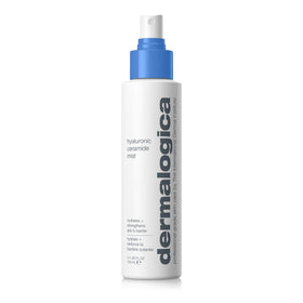 Dermalogica bottle front view showing label and compact travel-friendly design for easy hydration