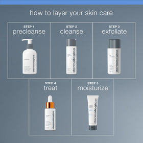 Dermalogica packaging detail highlighting recyclable materials and sustainable benefit