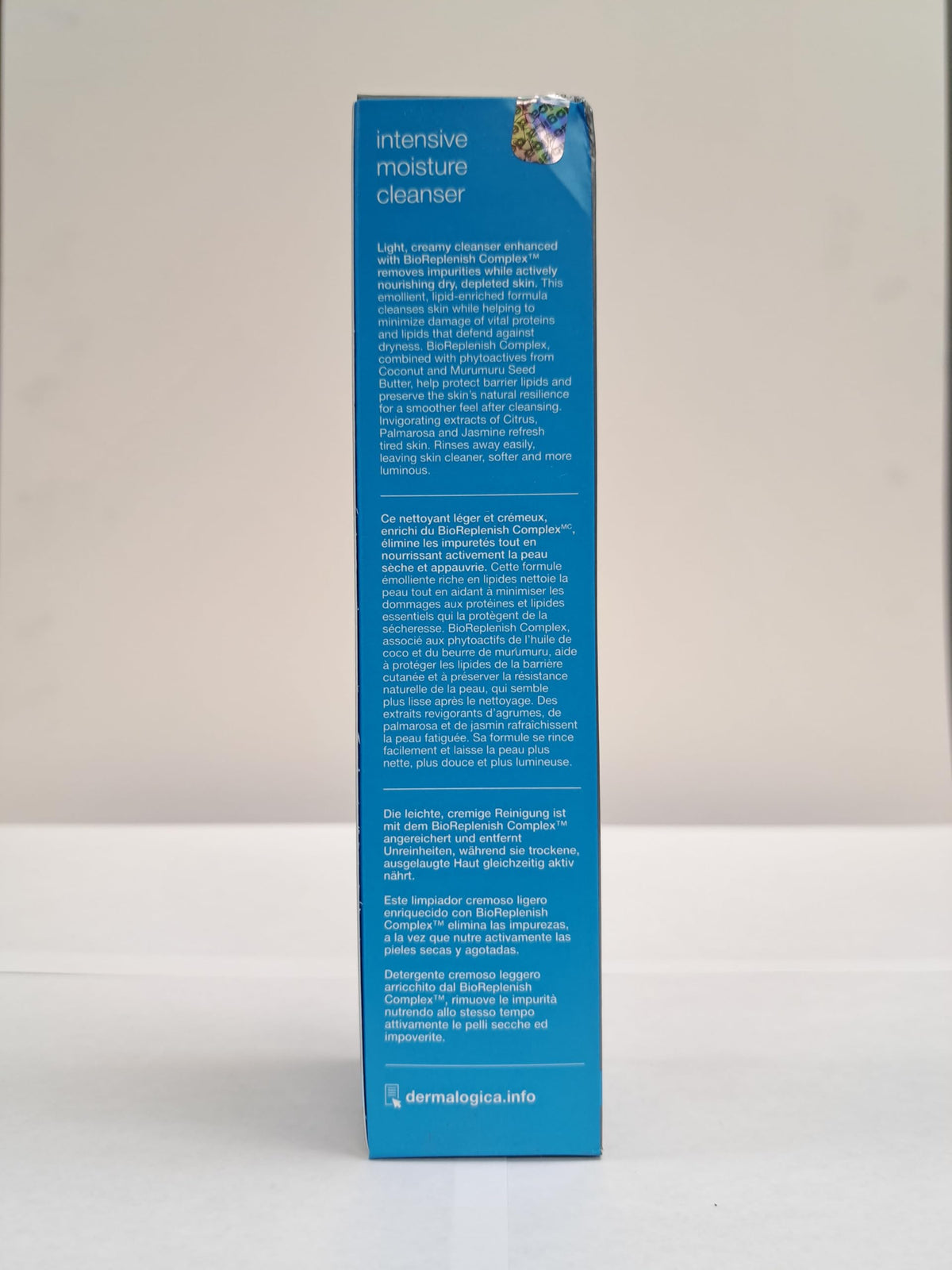 Dermalogica cleanser staged in bathroom for calming skincare moment