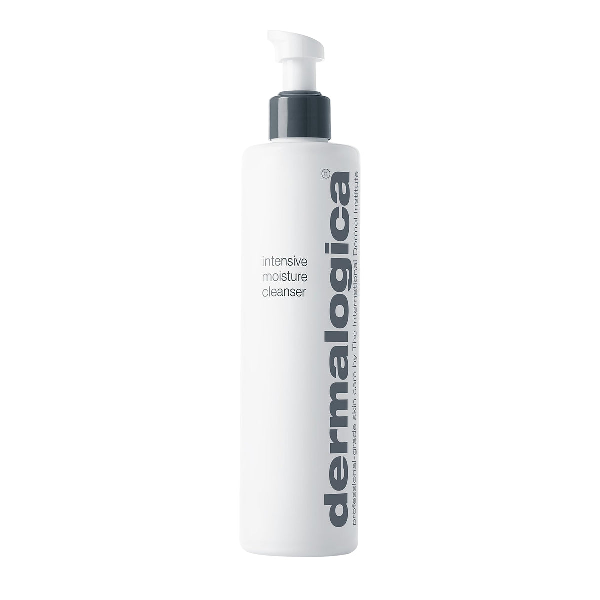 Dermalogica Intensive Moisture Cleanser front bottle showing product benefits