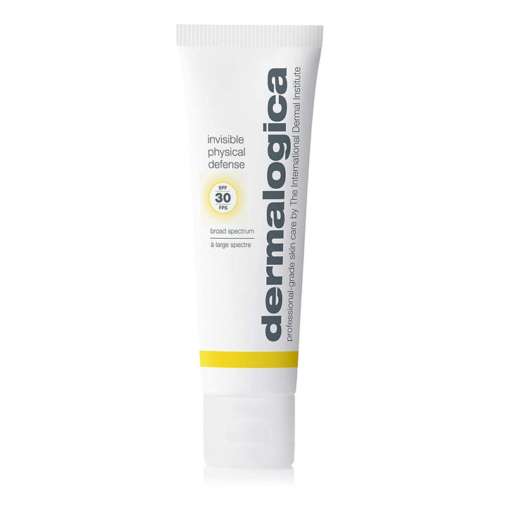 Dermalogica front packaging showcasing clean sunscreen design and travel convenience