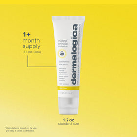 Dermalogica on-skin blend demonstrating invisible coverage and no white cast