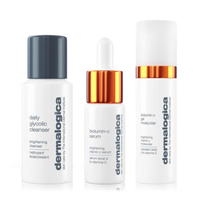 Dermalogica kit front packaging showing three products for clear routine and visible radiance