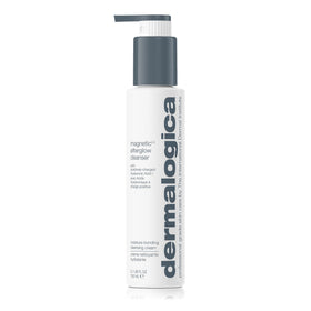 Dermalogica front packaging of Magnetic AfterGlow cleanser showing product clarity and benefits