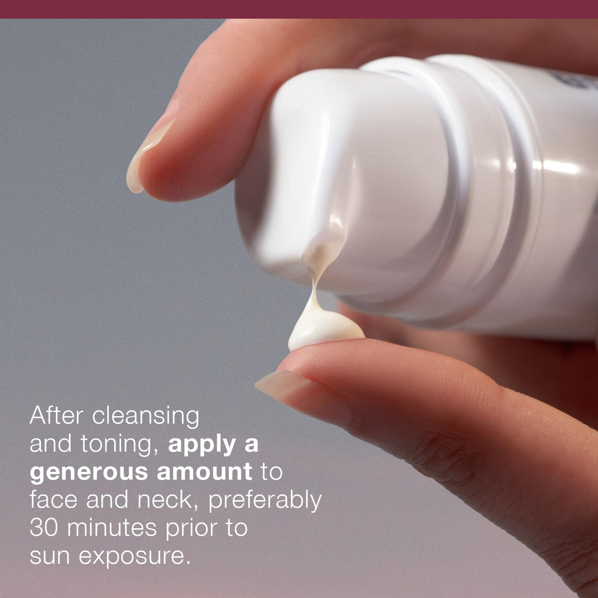 Dermalogica moisturizer blending on a model's cheek for even coverage
