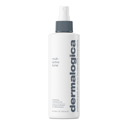 Dermalogica front packaging showing bottle and branding, communicates trust