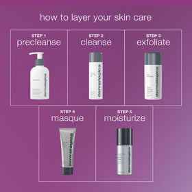 Dermalogica product held in hand to show 2.5 fl oz scale benefit