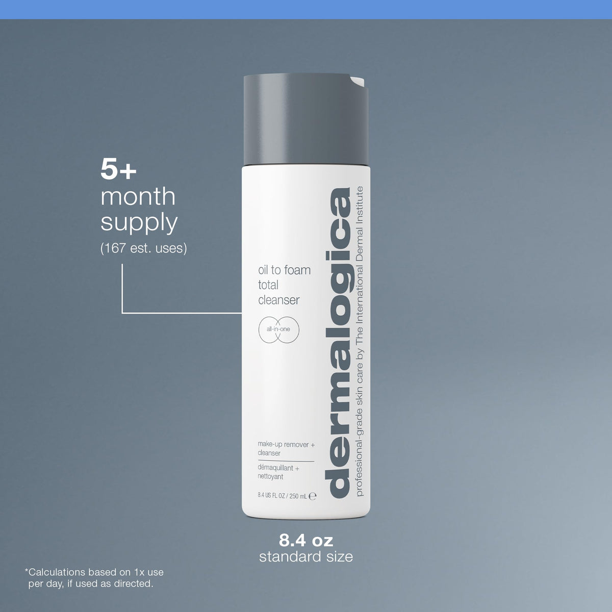 Dermalogica product on hands demonstrating gentle, thorough removal