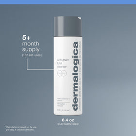 Dermalogica product on hands demonstrating gentle, thorough removal