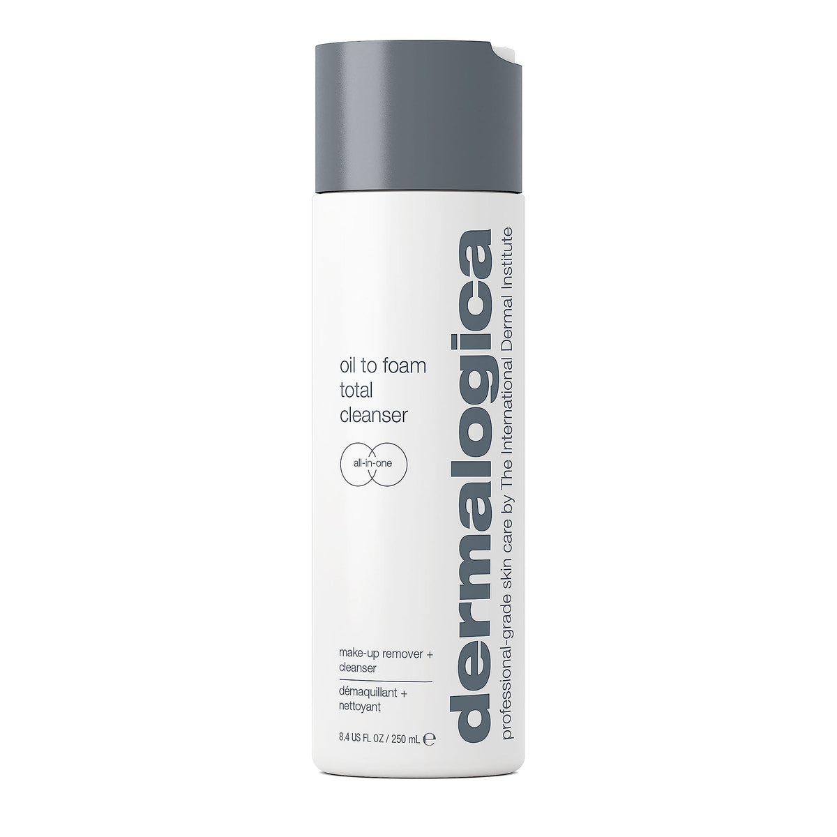 Dermalogica front packaging showing cleanser and clear usage benefit