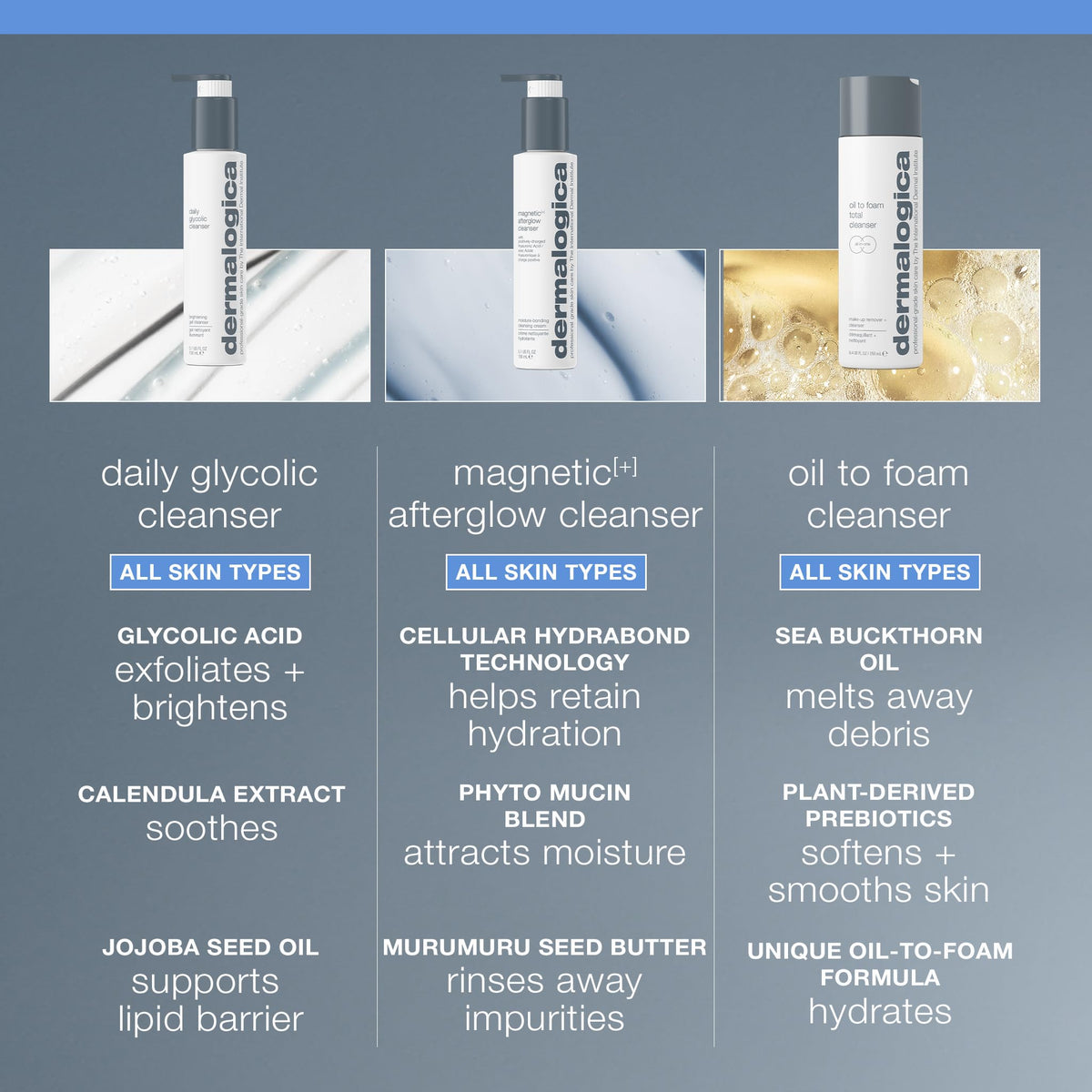 Dermalogica ingredients label highlighting sea buckthorn oil nourishment