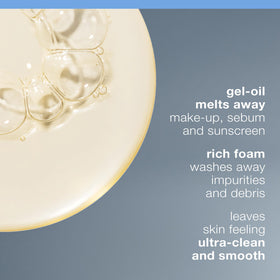Dermalogica gel-oil texture close-up that dissolves makeup effectively