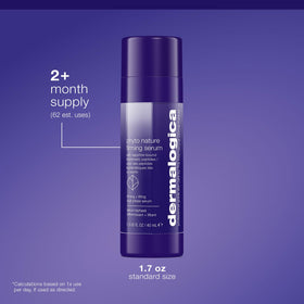 Dermalogica bottle in hand for scale demonstrating convenient 1.3 fl oz travel-friendly size