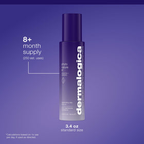 Dermalogica on bathroom shelf lifestyle shot showing daily-use convenience benefit