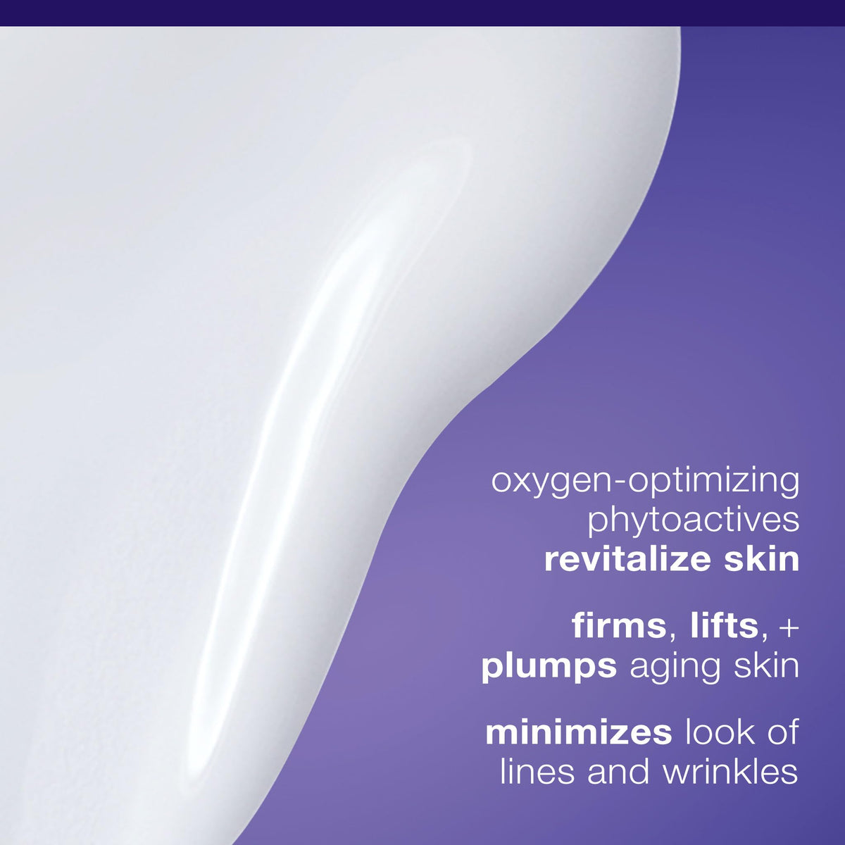 Dermalogica cream texture swatch illustrating lightweight, fast-absorbing finish