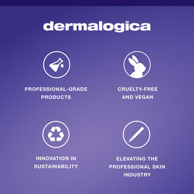Dermalogica on bathroom vanity in lifestyle scene conveying daily routine confidence