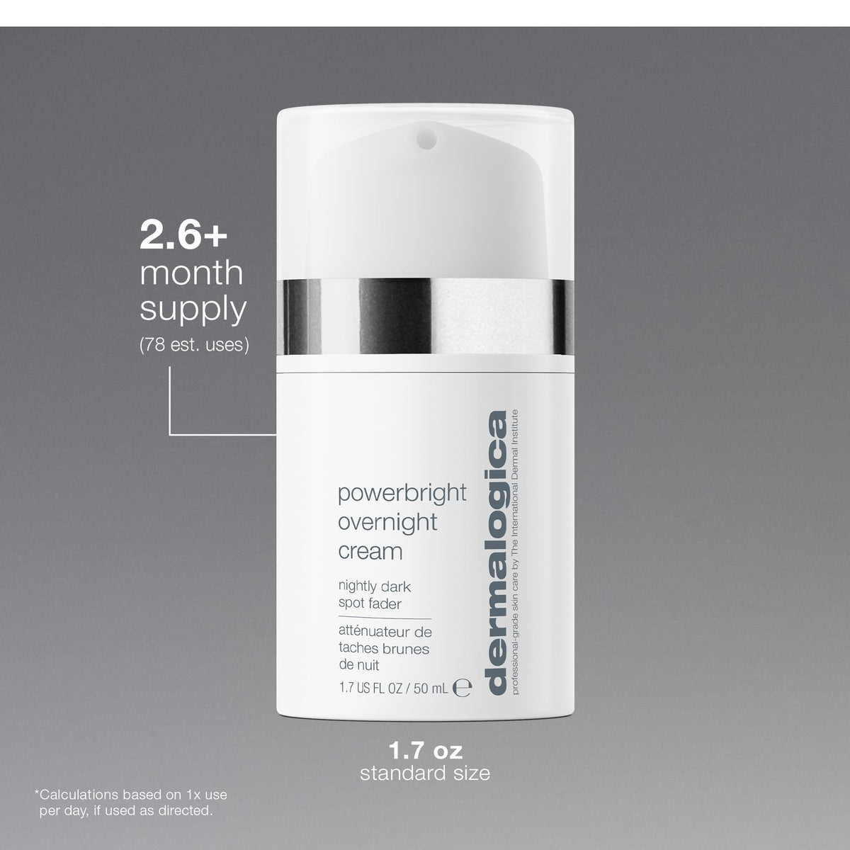 Dermalogica cream being smoothed onto cheek demonstrating overnight nourishment and repair