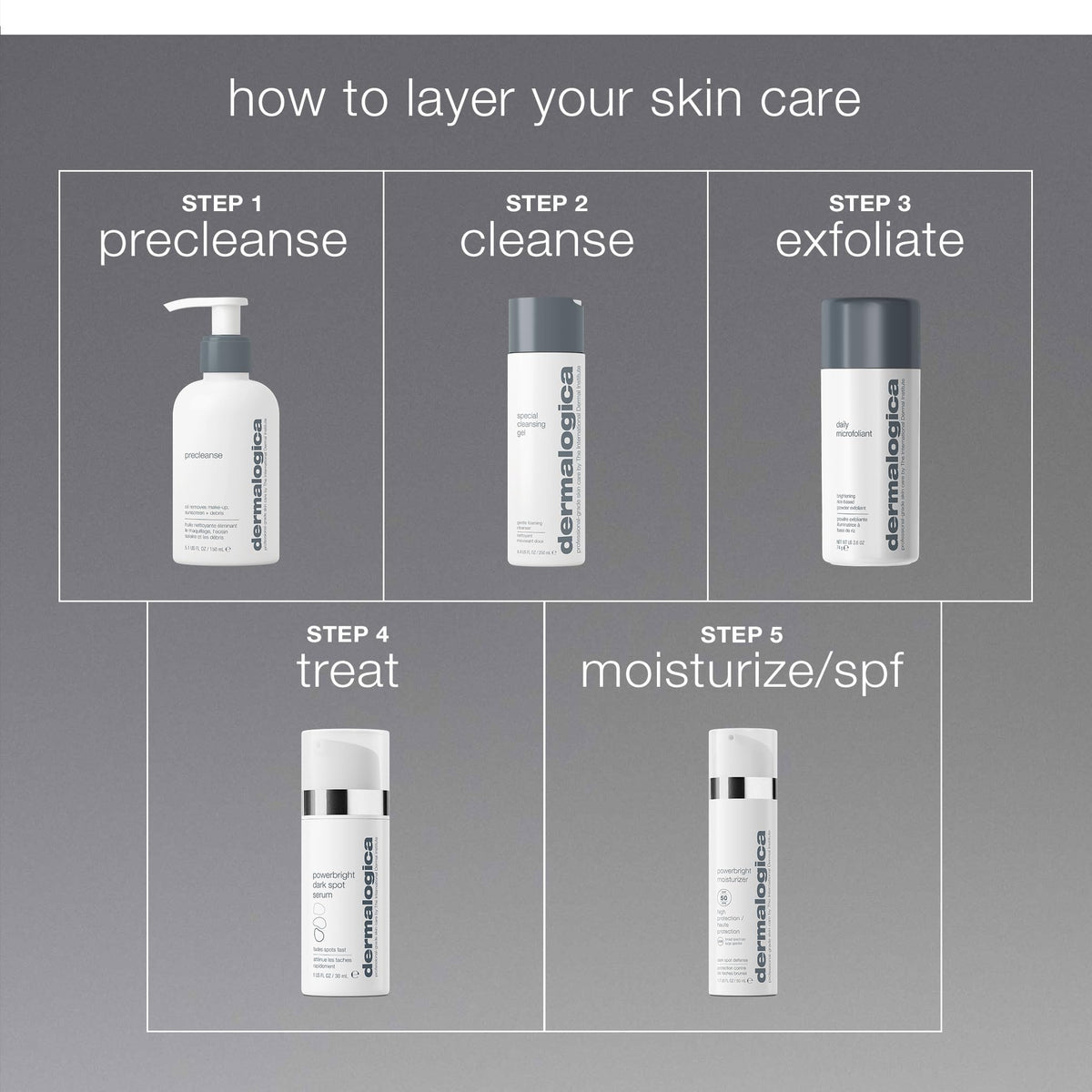 Dermalogica label close-up showing ingredient list and formulation transparency