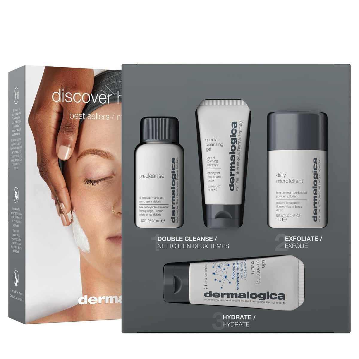 Dermalogica Precleanse pump with oil texture demonstrating effective makeup removal
