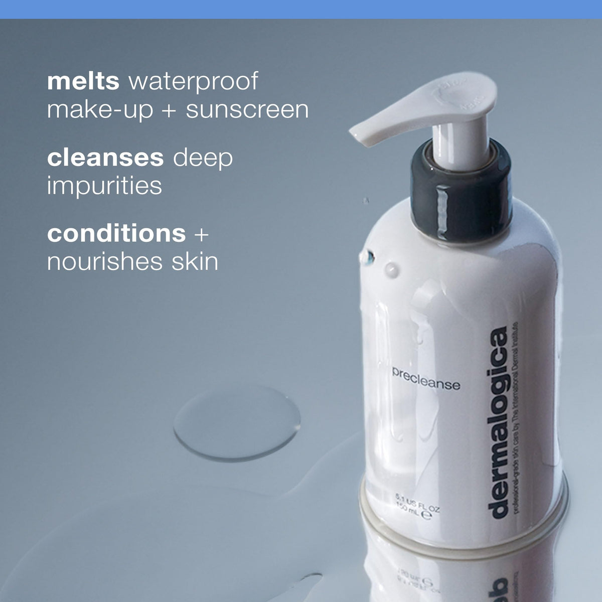 Dermalogica Precleanse pump dispensing oil for controlled application