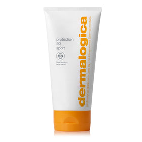Dermalogica front packaging showing SPF 50 and broad-spectrum protection benefit