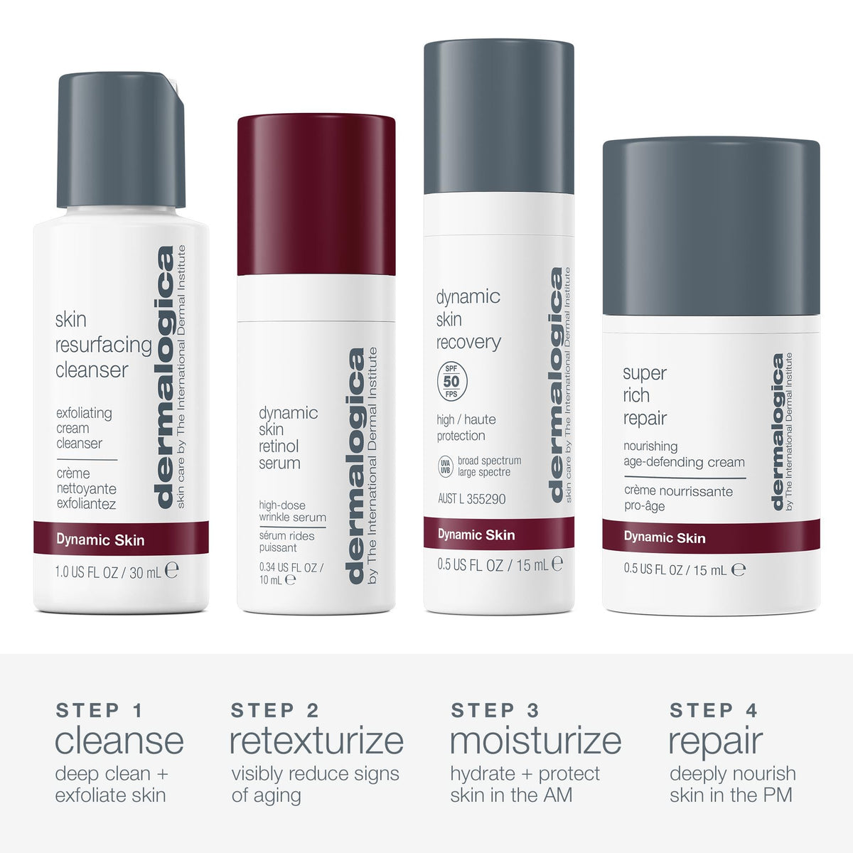 Dermalogica retinol serum dropper detail showing precise application benefit