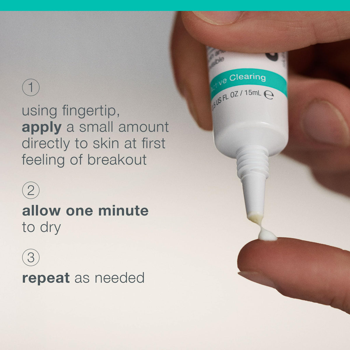 Dermalogica size comparison in hand showing travel-friendly 0.5 fl oz benefit