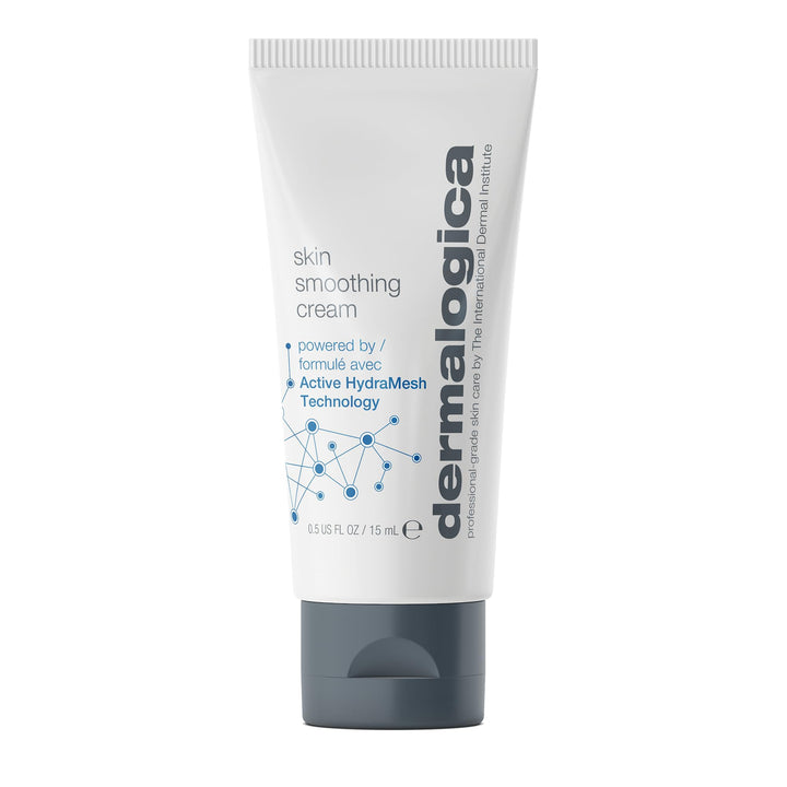 Dermalogica front jar showing packaging and compact travel-friendly size benefit