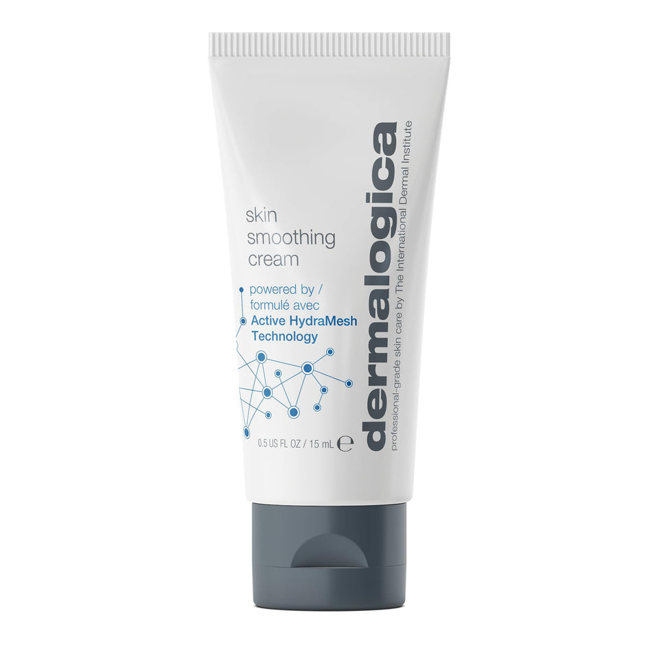 Dermalogica front jar showing packaging and compact travel-friendly size benefit