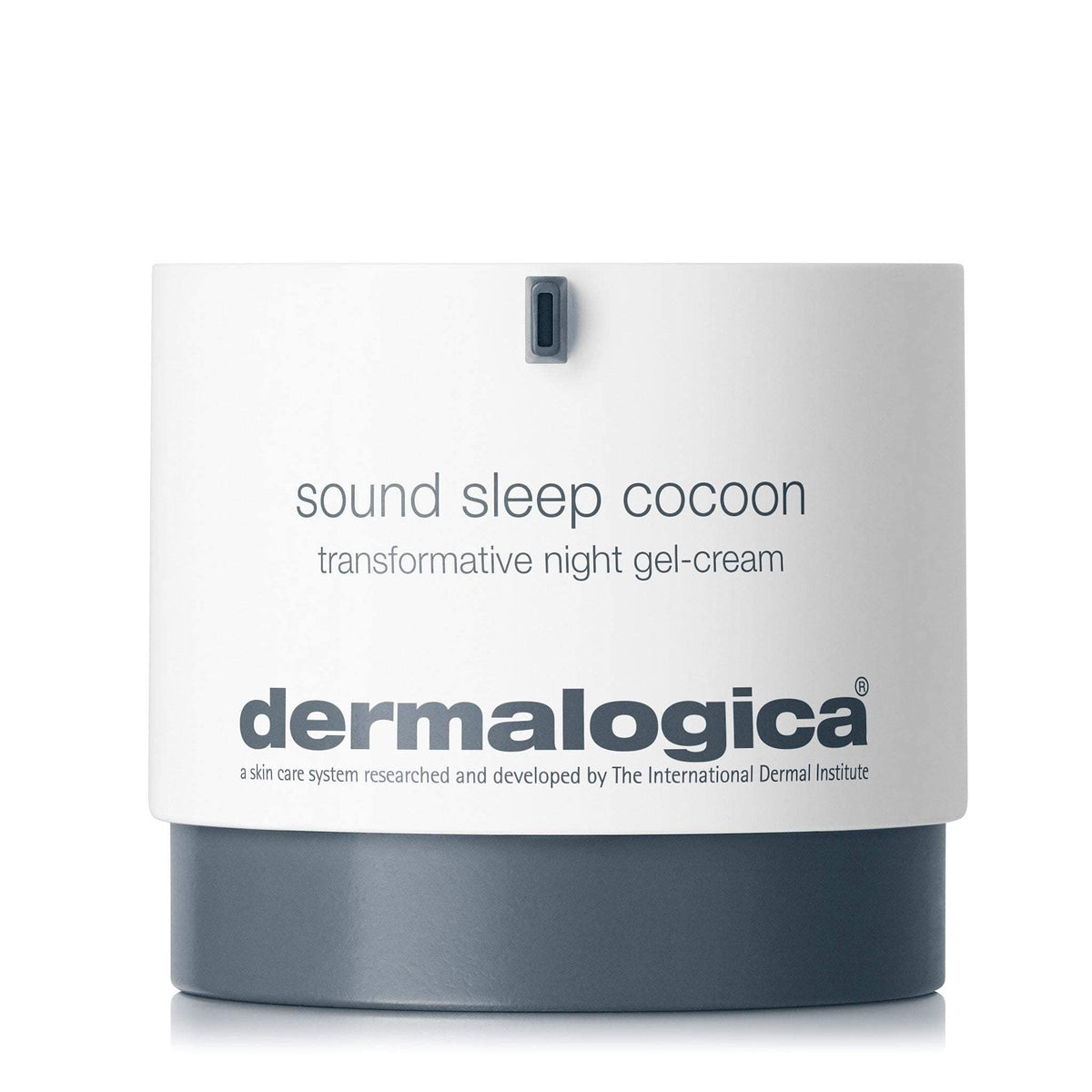 Dermalogica jar front view showing calming packaging and overnight moisturizer benefits