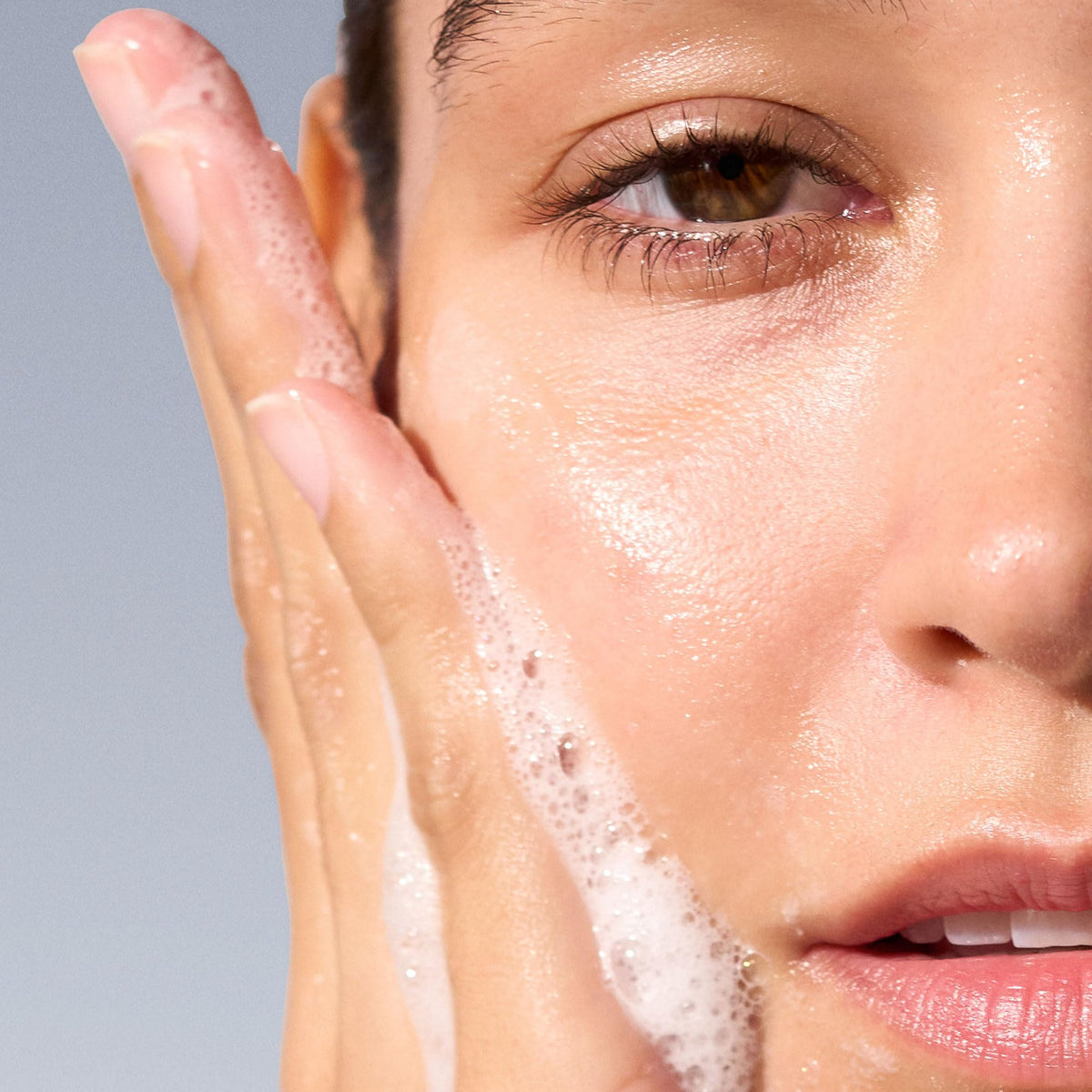 Dermalogica label detail highlighting product name and formulation transparency benefit