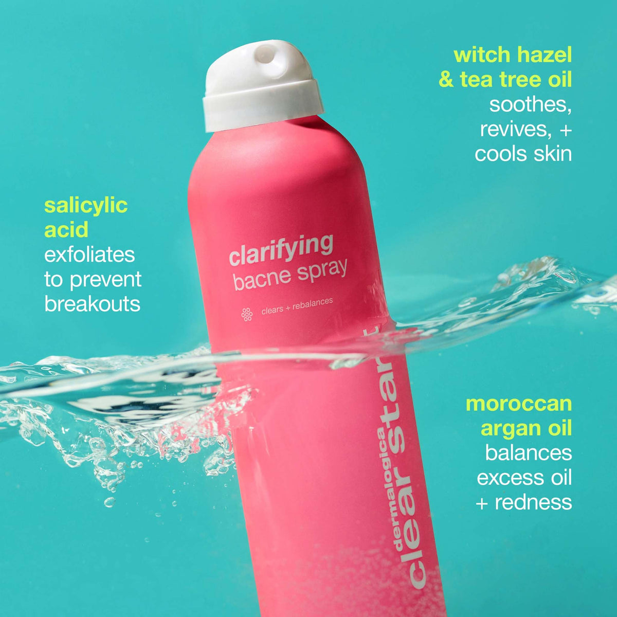 Dermalogica spray nozzle detail for even application and easy use