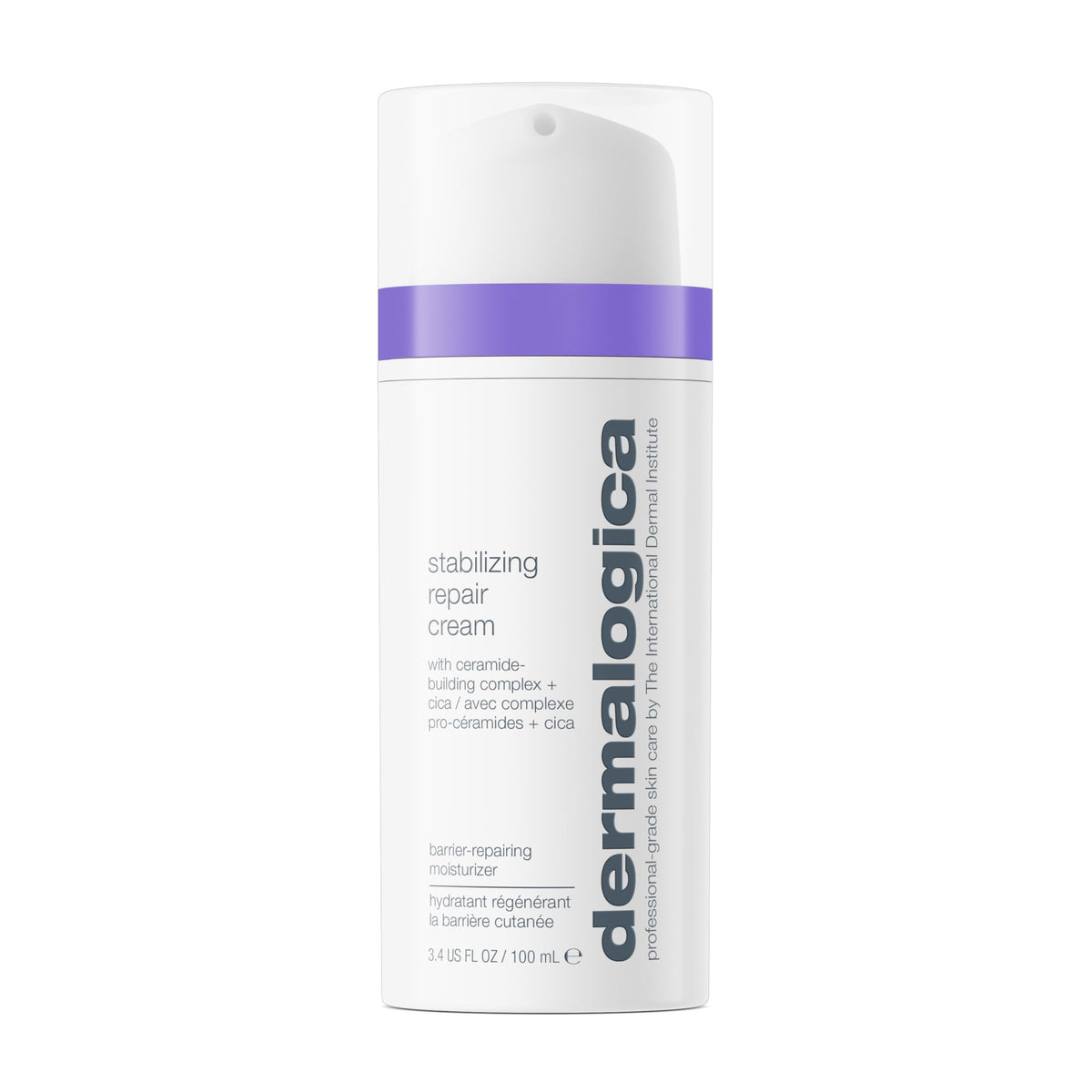 Dermalogica front packaging showing jar and branding with calming benefit