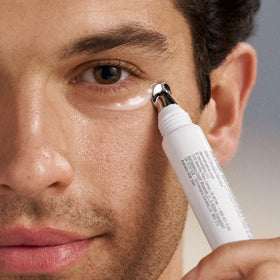 Dermalogica product on fingertips, demonstrates easy application and spreadability