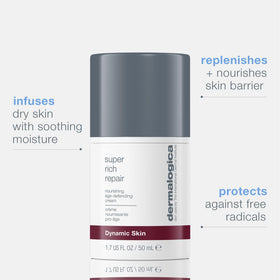 Dermalogica open jar displaying rich cream texture that deeply moisturizes skin