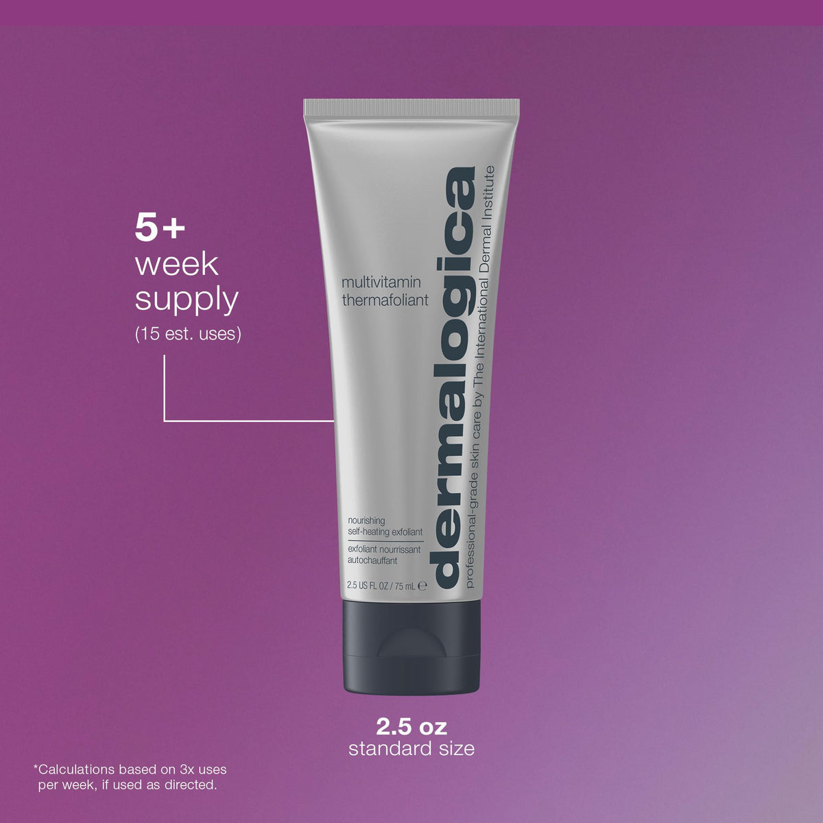 Dermalogica ingredient label view noting active vitamins and acids
