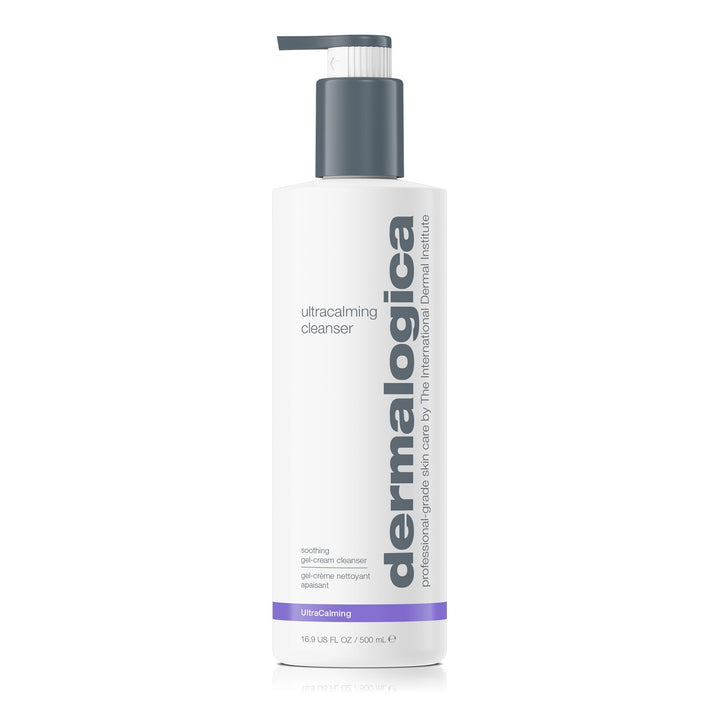 Dermalogica cleanser front packaging showing calming skincare benefits
