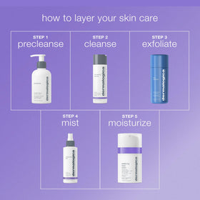 Dermalogica lifestyle bathroom scene showing calming skincare ritual