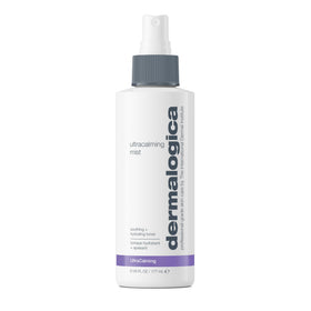 Dermalogica bottle front packaging showing clear label and calm design benefits