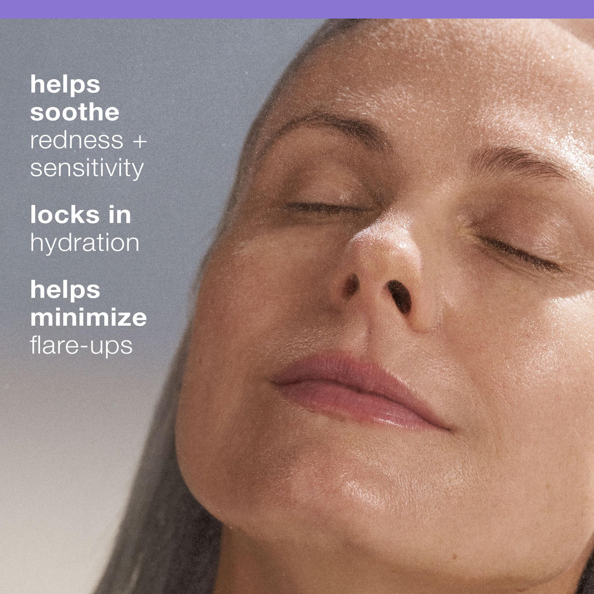 Dermalogica mist spraying onto face demonstrating even cooling hydration