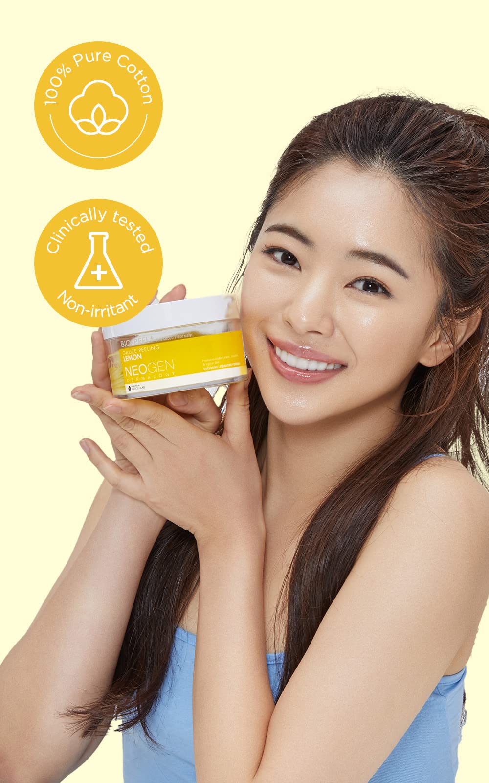 DERMALOGY by NEOGENLAB open jar with 30 pads indicating convenient supply