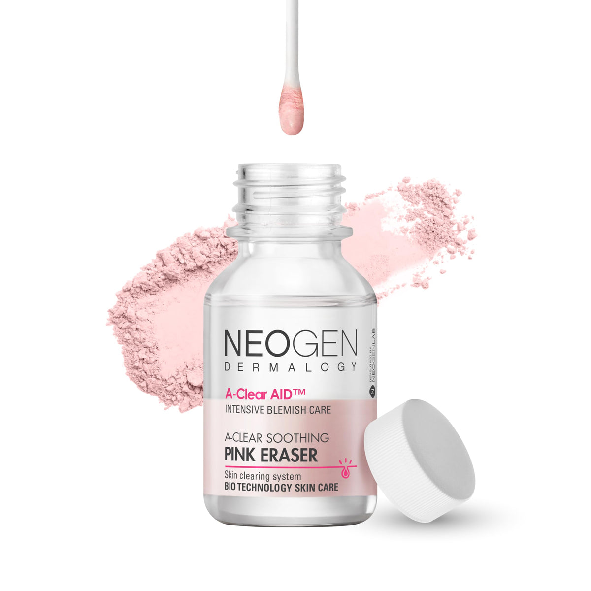 DERMALOGY by NEOGENLAB front packaging showing compact spot-treatment jar and label benefit