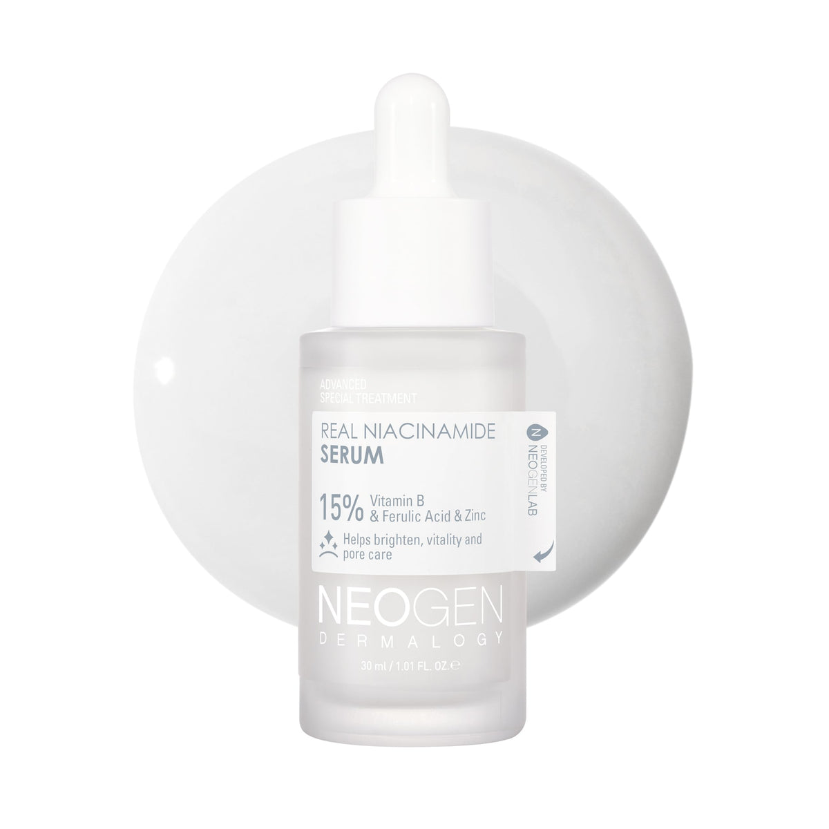 DERMALOGY by NEOGENLAB bottle front view showing packaging and brand benefit