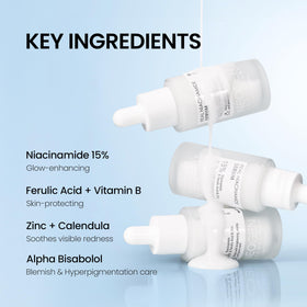 DERMALOGY by NEOGENLAB serum spread on skin showing fast absorption and matte finish