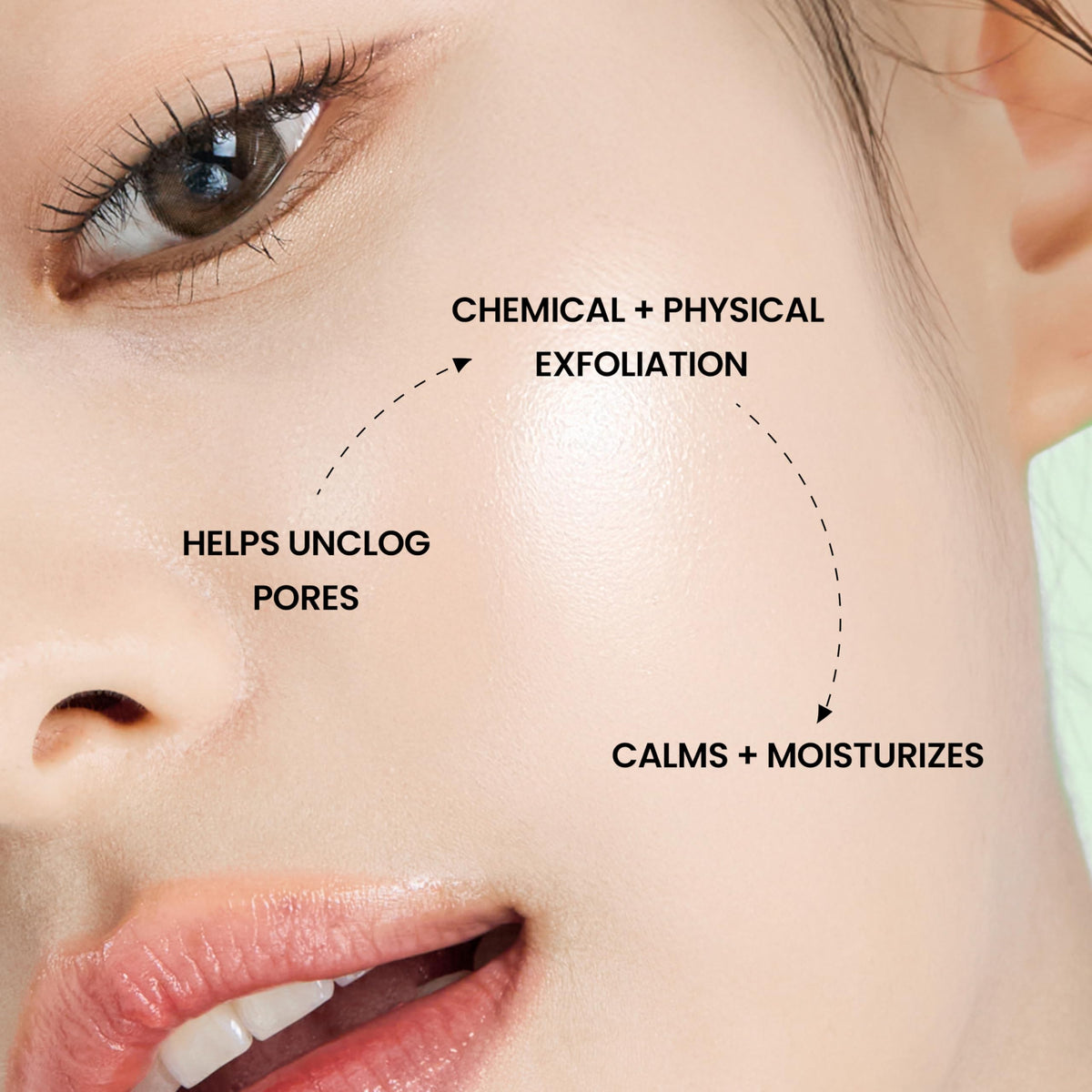 DERMALOGY by NEOGENLAB soaked pad detail highlighting hydrating formula