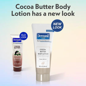Dermasil lotion applied to hand demonstrating smooth hydration