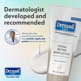 Dermasil bottle label close-up highlighting ingredient benefits