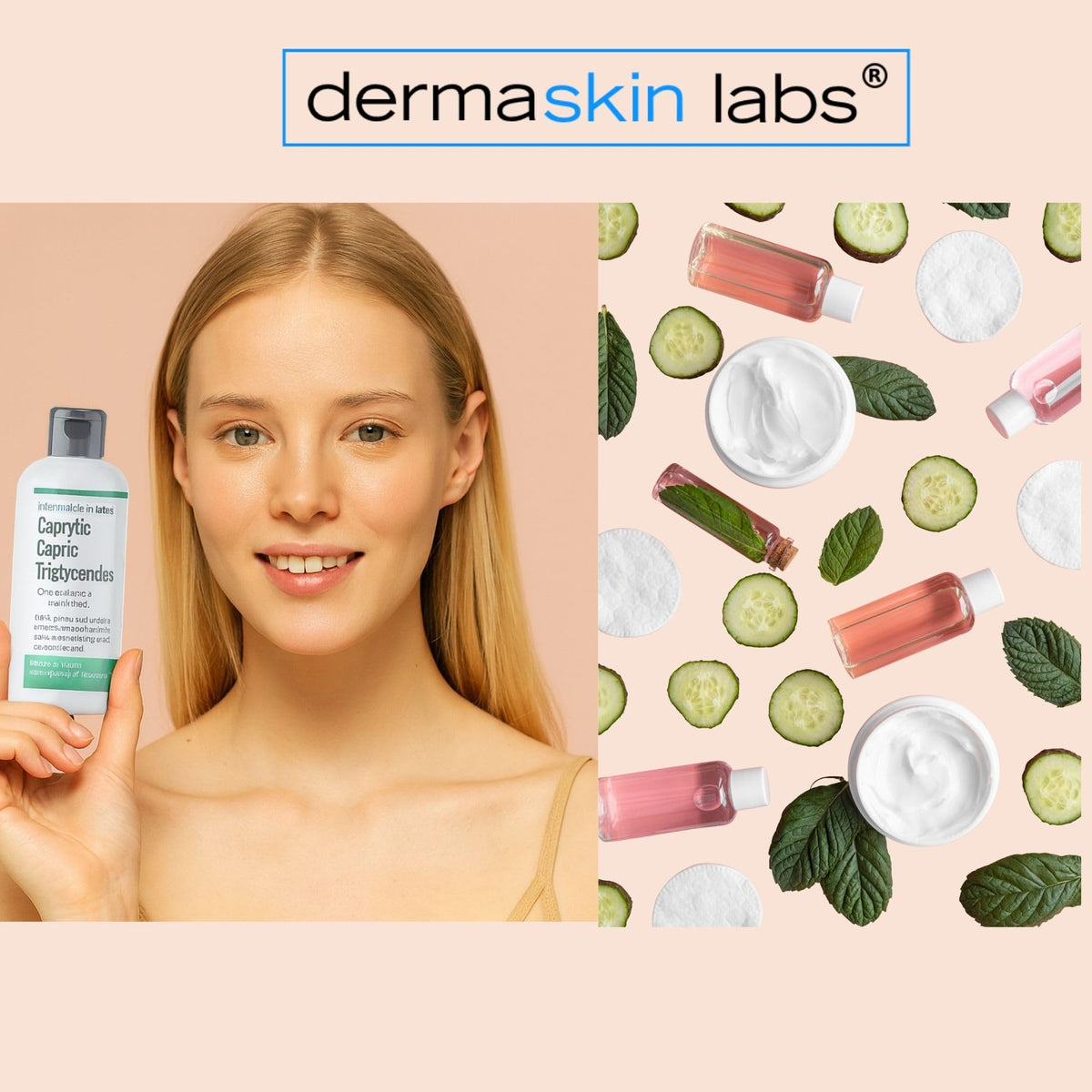 Dermaskin Labs bottle on bathroom shelf showing professional-formulations benefit